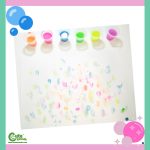 New Year Rainbow Bubbles Kids Sensory Activity Worksheets (2-4-Year-Olds)