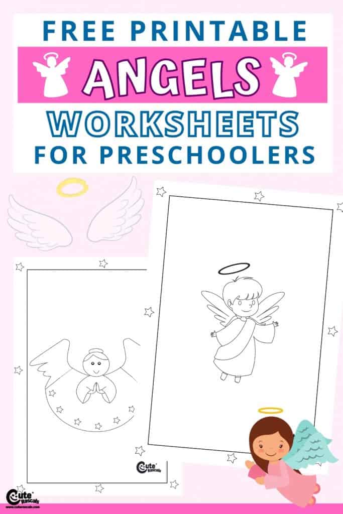 Free printable angel worksheets for preschoolers