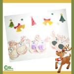 Funny Sensory Reindeer Craft for Kids Montessori Worksheets (1-2 Year Olds)