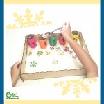 Count the Snowflakes Math Game Numbers for Kids Montessori Worksheets (4-6 Year Olds)