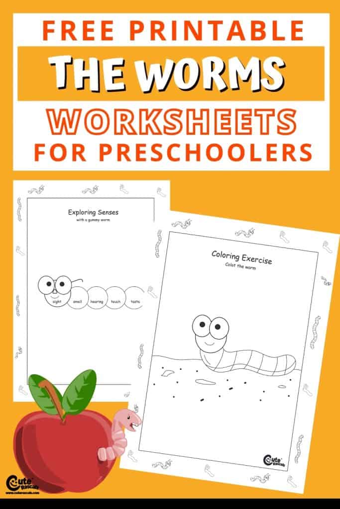 Free printable worm worksheets