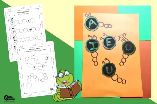 Write with Worms Preschool Writing Activity Worksheets (4-6 Year Olds)